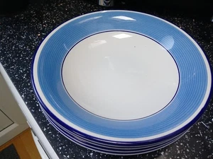 STAFFORDSHIRE AVANTI  BLUE SOUP / CEREAL BOWL - Picture 1 of 3
