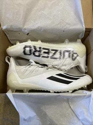 Adidas Adizero Football Cleats FY8269 Black/White Men’s Size 12 NIB - Image 1 of 4