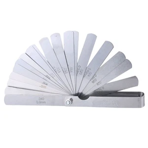 Tapered Feeler Gauge Set 32 Pieces Double Marked mm & Inch Motorcycle ATV UTV - Picture 1 of 8