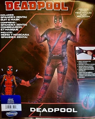 Deadpool Marvel Jazwares 2 изделия костюм и маска костюм для взрослых средний новый - Изображение 1 из 2