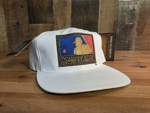 Vintage 90s 1994 MLB 125th Anniversary White SnapBack Hat Cap New With Tags - Picture 1 of 10