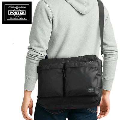 Bolso de Hombro PORTER FORCE 855-07415 A4 Nylon Yoshida Japón Negro Foto 1 de 4