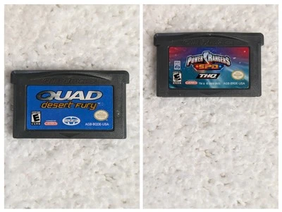 Nintendo Gameboy Advance Power Rangers SPD Game And Quad Desert Fury Tested - Image 1 of 3