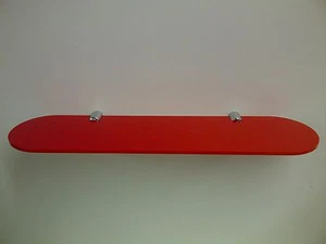 PLASTIC ACRYLIC PERSPEX SHELF WITH CHROME FIXINGS FOR BATHROOM LOUNGE & BEDROOMS - Picture 1 of 13