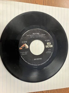 JIM REEVES OLD TIGE/DISTANT DRUMS RCA VICTOR VINYL 45 VG 47-8789 - Picture 1 of 2