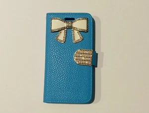 Blue Iphone Case with Card Holder and Money Slot for 6 or 6s - Picture 1 of 6