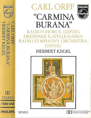 Carl Orff Carmina Burana Herbert Kegel  Leipzig Radio Symphony CASSETTE ALBUM - Image 1 of 4