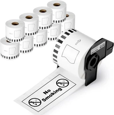 OOZMAS Etiketten für Brother DK-22205 P-Touch QL 1050 1060 500 550 570 650 700 710 800