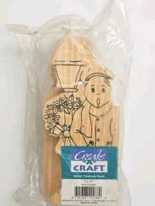 Create A Craft Wood Christmas Carolers Christmas Panel Ready to Paint Hinged - Picture 1 of 4