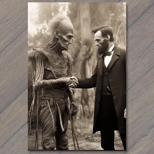 POSTAL Encuentro Extraterrestre Histórico Cambiador de Formas Conoce a Abraham Lincoln 🙂 🙂 V - Imagen 1 de 1
