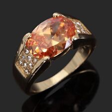 Mens Jewelry Size 11 Topaz 18K Gold Filled Fashion Wedding Anniversary Rings