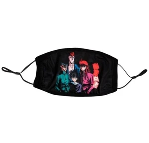 Officially Licensed Yu Yu Hakusho Squad Group Anime Face Mask Cotton Washable - Picture 1 of 5