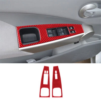 Красные накладки на кнопки переключателя заднего стекла для Nissan Quest 2004-2006 годов выпуска тип B 2 шт. - Изображение 1 из 4