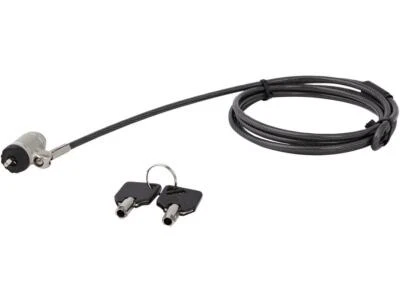 StarTech.com LTLOCKKEY Keyed Cable Lock - Push-to-Lock Button - 2m (6.5') Steel - Image 1 of 4