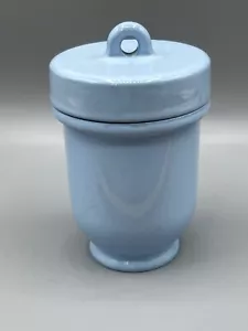 Top a vite vintage in ceramica blu bambino coccodrillo Inghilterra Made in England - Foto 1 di 8