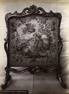 Frankreich Château de Pau Schloss La France Delivrée Leinwand altes Foto 1890 - Bild 1 von 3