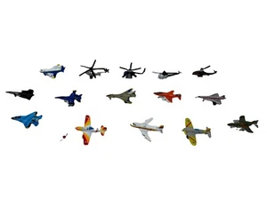 Lot of 16 Vintage Micro Machines 1980s Planes Jets Helicopters Galoob  - Picture 1 of 11
