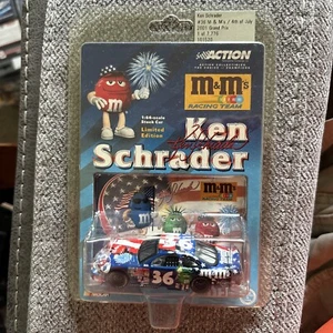 2001 NASCAR car 1/64th Ken Schrader M&Ms 4th of july - Picture 1 of 1