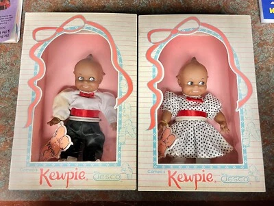 Muñecas Kewpie afroamericanas de colección niño y niña #878 + #879 coleccionables Foto 1 de 4