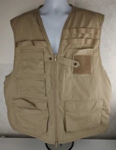 Propper Fishing Vest Men's 3XL Tan Zip Front Adult RN#89706 EUC - Picture 1 of 4