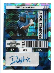 Dustin Harris 2022 Panini Contenders Cracked Ice Auto #22/23 Texas Rangers - Imagen 1 de 2