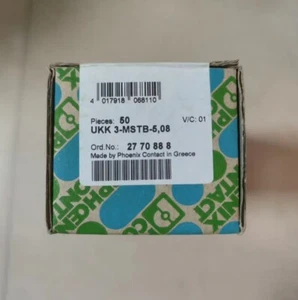50PCS Phoenix Contact 2770888 double-layer terminal block UKK 3-MSTB-5,08 - Picture 1 of 2