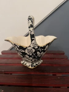 Vintage Royal Winton Chintz Peony Basket - Picture 1 of 4