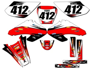 2001-2004 XR 100 VELOCITY Red Senge Graphics Kit Compatible with Honda - Picture 1 of 10