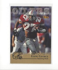 1996 Classic NFL Rookies Gold #13 Eddie George Rookie Oilers Titans