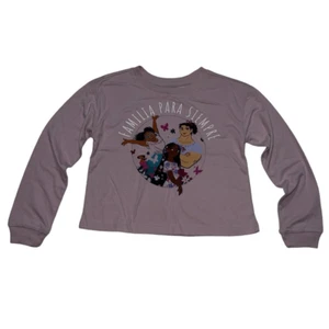 Disney Encanto Girls Long Sleeve Cropped Top Size M 7/8 NWT - Picture 1 of 8