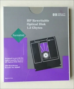 DISQUE MAGNETO OPTIQUE - HP 1.3 GO - 5,25" - SUPPORT DE STOCKAGE INFORMATIQUE - Afbeelding 1 van 2
