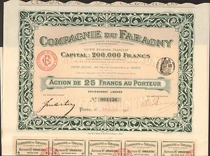 Cie du FARAONY, mines d'OR ( MADAGASCAR) (G) - Picture 1 of 1