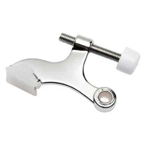 2 Pack EVERBILT Chrome Hinge Pin Mount Door Stop Doorstopper Bumper 28067 - Picture 1 of 5