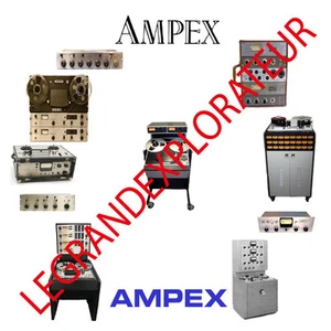 Ultimate Ampex Operation Repair Service manual & Schematics 350 PDF on DVD - Foto 1 di 1