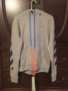off white painted arrows moletom com capuz