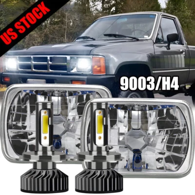 Faro LED DRL +h4 rectangular 5x7" 7x6" pulgadas para camioneta Foto 1 de 4