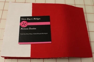 charm pack Red and White Solids MDG 48 - 5" squares - Picture 1 of 1