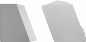 (100) 7" Record Bin Index Divider Cards - Sloped 7"x8-1/2" White Standard 20mil - Bild 1 von 2