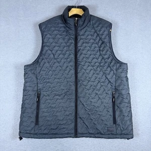 New Balance Men's XL Charcoal Quilted Puffer Vest Lightweight Zip Up Outdoor - Picture 1 of 6
