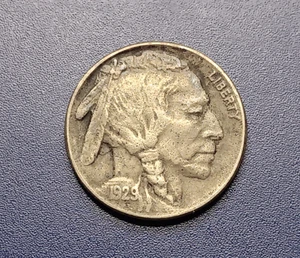 Choice AU 1929-S Buffalo Nickel - Picture 1 of 2