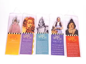 5 Wizard of Oz 1999 Paper House Bookmarks Dorothy Glinda Tin Lion Scarecrow - Picture 1 of 4