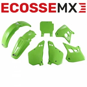 Kawasaki KX250 Plastic Kit 1990-1991 EVO UFO Green - Picture 1 of 11