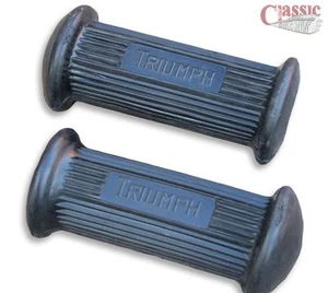Triumph riders footrest rubbers T100 T120 T140 T150 - Picture 1 of 1