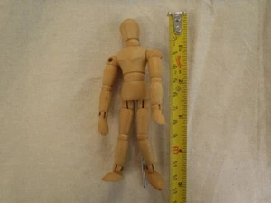 HUMAN FORM WOODEN WOOD POSEABLE ARTICULATING 5" no stand - Picture 1 of 2