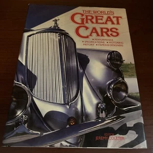 The World’s Great Cars Jeremy Coulter 1989 Hardcovet Dust Jacket - Imagen 1 de 19