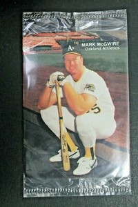 Mark McGwire 1990 Mother's Cookies Card # 4 of 4 *NEW IN WRAPPER* 