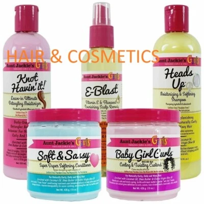 Aunt Jackie's Girls Fabulous Curls & Coils Kids Hair Care Products Full Sets!!! - Image 1 of 4