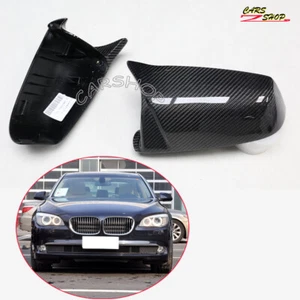 M Look Carbon Fiber Mirror Cover Replace For BMW E60 F10 F12 F13 F07 535i 650i - Picture 1 of 4