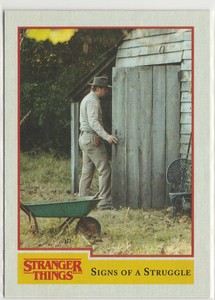 2018 Topps Stranger Things Season One #12 Signs of a Struggle 0059