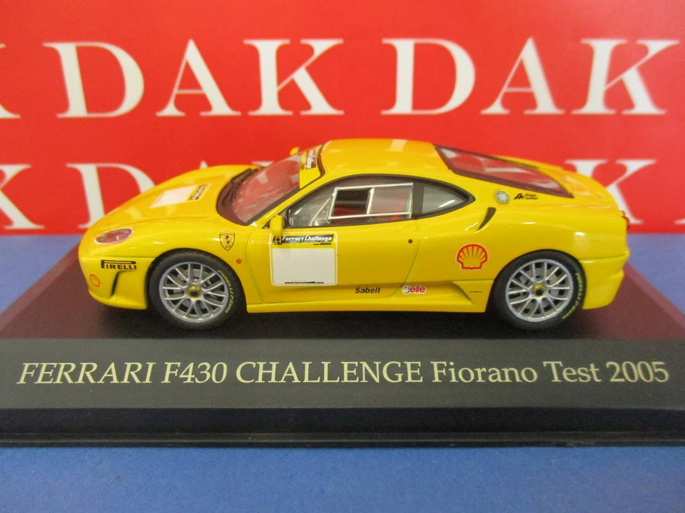 Die cast 1/43 Modellino Auto Ferrari F430 Challenge Fiorano Test 2005 - Immagine 1 di 4